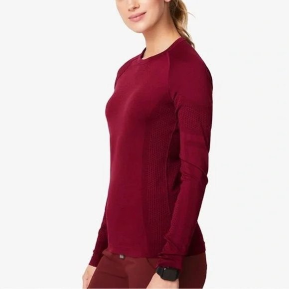 Figs Tops Figs Burgundy Salta Underscrub Longsleeve Poshmark